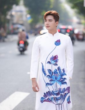 áo dài nam trắng