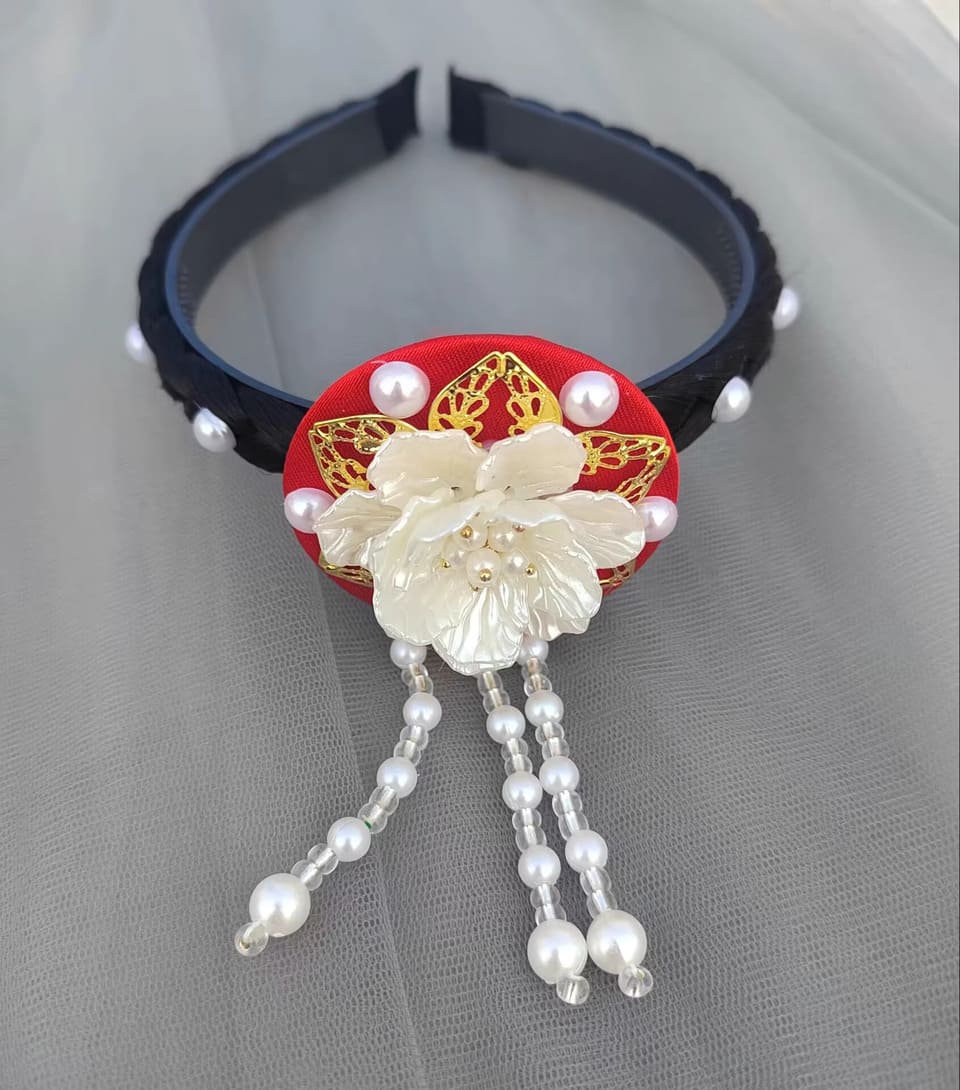 cài tóc hàn quốc dạng tròn