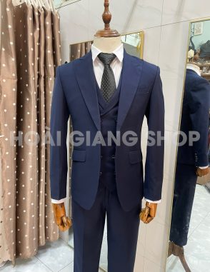 bán vest nam xanh navy