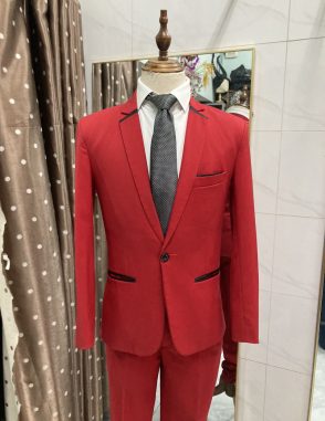 vest nam màu đỏ tươi