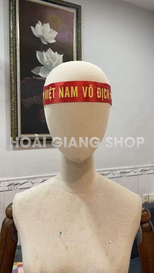 làm băng đeo đầu theo yêu cầu