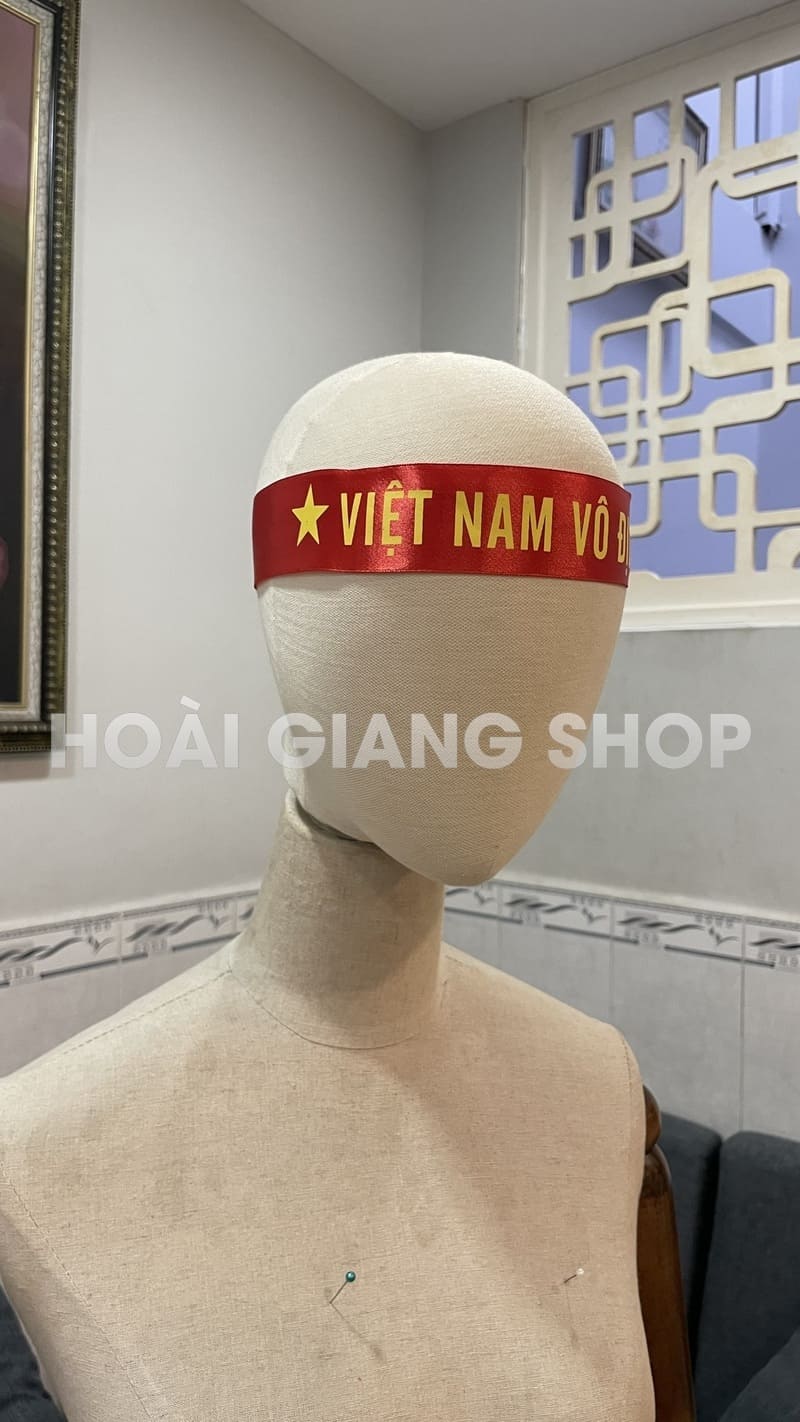làm băng đeo đầu theo yêu cầu